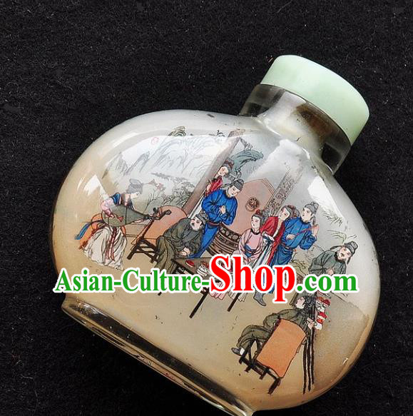 Chinese Handmade Snuff Bottle Traditional Inside Painting Tang Dynasty Dinner Snuff Bottles Artware Chinese Handmade Snuff Bottle Traditional Inside Painting Tang Dynasty Dinner Snuff Bottles Artware