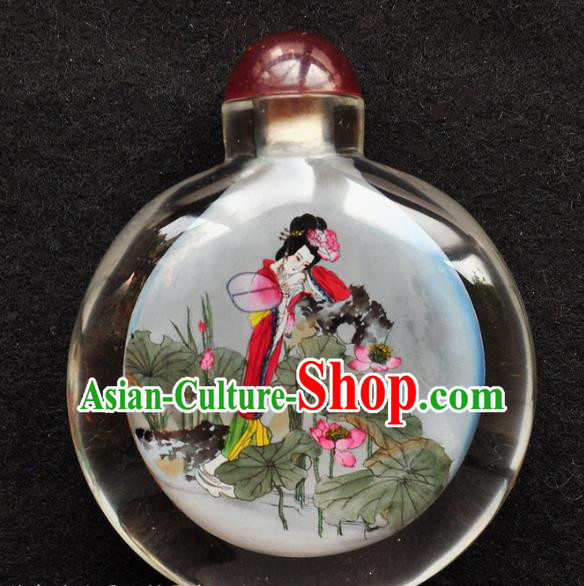 Chinese Handmade Snuff Bottle Traditional Inside Painting Beauty Xi Shi Snuff Bottles Artware Chinese Handmade Snuff Bottle Traditional Inside Painting Beauty Xi Shi Snuff Bottles Artware