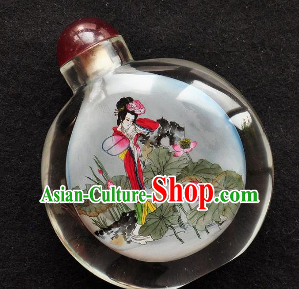 Chinese Handmade Snuff Bottle Traditional Inside Painting Beauty Xi Shi Snuff Bottles Artware Chinese Handmade Snuff Bottle Traditional Inside Painting Beauty Xi Shi Snuff Bottles Artware