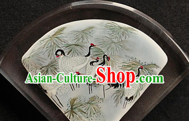 Chinese Desk Screen Traditional Handmade Inside Painting Crane Table Screen Decoration Chinese Desk Screen Traditional Handmade Inside Painting Crane Table Screen Decoration