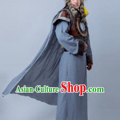 Chinese Ancient General Armor Costume Drama Huns King Clothing for Men