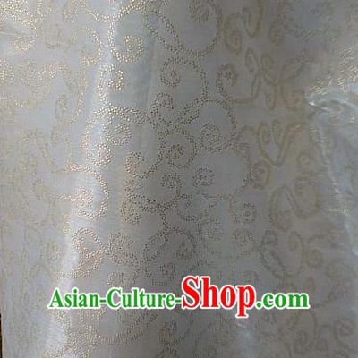 Chinese Traditional Pattern Design White Veil Fabric Grenadine Cloth Asian Gauze Material