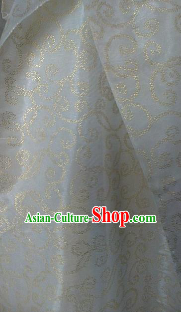 Chinese Traditional Pattern Design White Veil Fabric Grenadine Cloth Asian Gauze Material Chinese Traditional Pattern Design White Veil Fabric Grenadine Cloth Asian Gauze Material