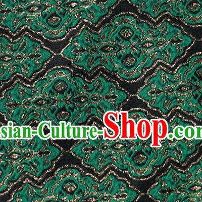 Chinese Traditional Jacquard Pattern Design Black Satin Brocade Fabric Tapestry Cloth Asian Silk Material