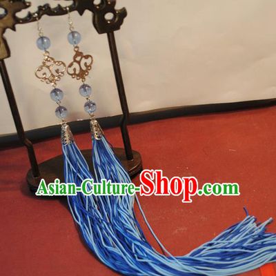 Chinese Traditional Qing Dynasty Palace Lady Tassel Step Shake Headwear Drama Ancient Empress Hairpin Hair Accessories