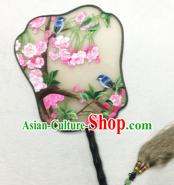 China Handmade Suzhou Embroidered Begonia Silk Fan Traditional Palace Fan Classical Dance Hanfu Fan China Handmade Suzhou Embroidered Begonia Silk Fan Traditional Palace Fan Classical Dance Hanfu Fan
