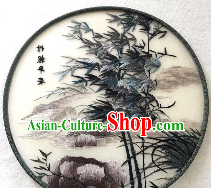China Handmade Suzhou Embroidered Bamboo Silk Fan Traditional Palace Fan Classical Dance Circular Fan China Handmade Suzhou Embroidered Bamboo Silk Fan Traditional Palace Fan Classical Dance Circular Fan