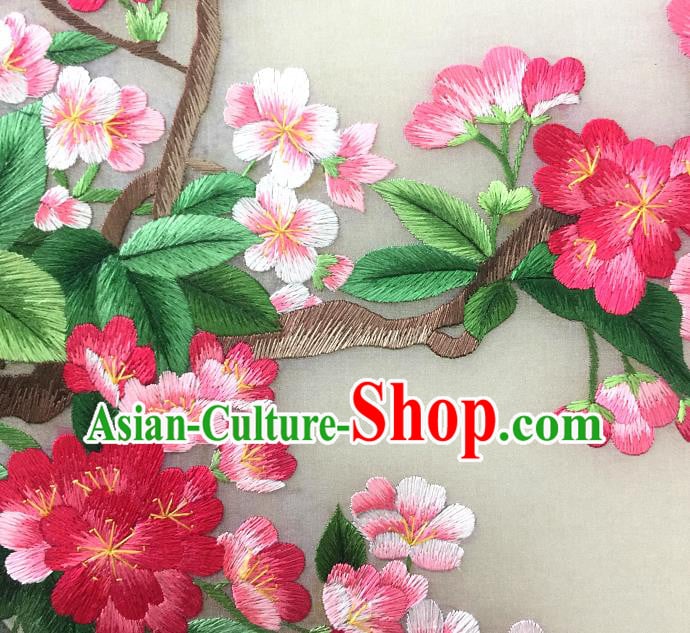 Handmade China Palace Fan Traditional Hanfu Circular Fan Embroidered Begonia Silk Fan Handmade China Palace Fan Traditional Hanfu Circular Fan Embroidered Begonia Silk Fan