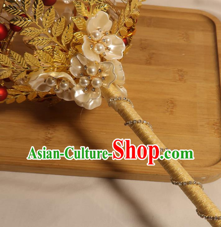 Handmade Bride Golden Cane Top Grade Wedding Bridal Bouquet Queen Sceptre Handmade Bride Golden Cane Top Grade Wedding Bridal Bouquet Queen Sceptre
