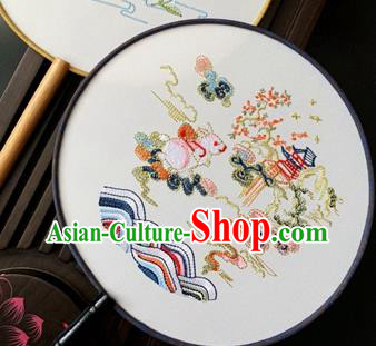 China Classical Embroidered Circular Fan Dance Fans Handmade Palace Fan Traditional Hanfu Silk Fan China Classical Embroidered Circular Fan Dance Fans Handmade Palace Fan Traditional Hanfu Silk Fan