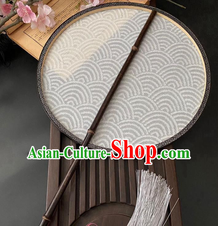 China Handmade Beige Silk Fan Classical Hanfu Circular Fan Traditional Song Dynasty Palace Fan China Handmade Beige Silk Fan Classical Hanfu Circular Fan Traditional Song Dynasty Palace Fan