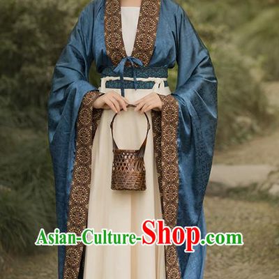 China Ancient Court Maid Hanfu Dress Traditional Southern and Northern Dynasties Palace Lady Historical Clothing Full Set