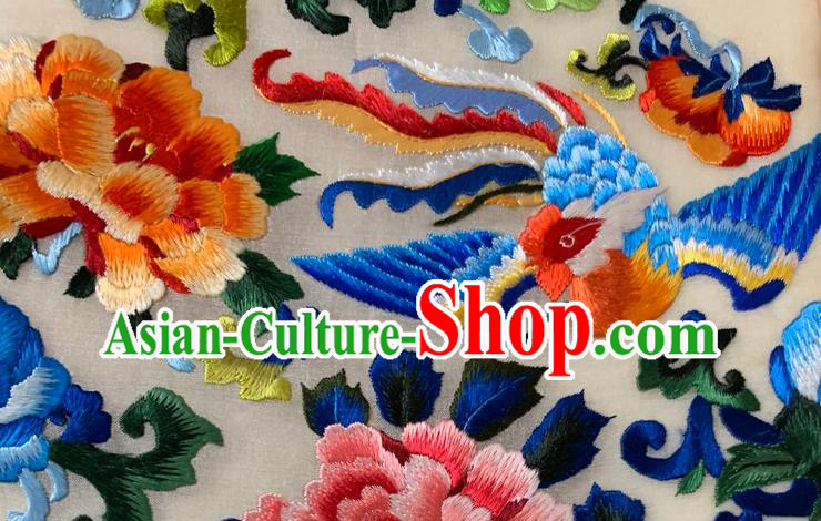 Chinese Embroidered Phoenix Peony Bag Embroidery Silk Craft Handmade Woman Handbag Chinese Embroidered Phoenix Peony Bag Embroidery Silk Craft Handmade Woman Handbag
