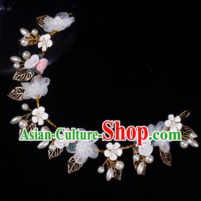 Wedding Princess Headband Elegant Hair Accessories Bride Flowers Hair Clasp