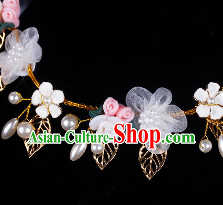Wedding Princess Headband Elegant Hair Accessories Bride Flowers Hair Clasp Wedding Princess Headband Elegant Hair Accessories Bride Flowers Hair Clasp