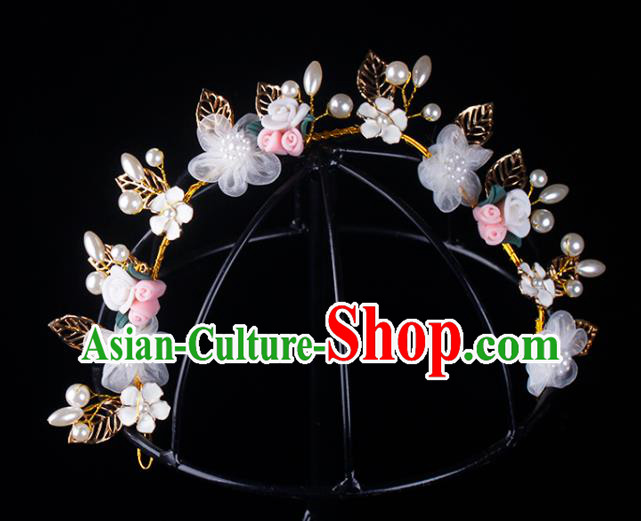 Wedding Princess Headband Elegant Hair Accessories Bride Flowers Hair Clasp Wedding Princess Headband Elegant Hair Accessories Bride Flowers Hair Clasp