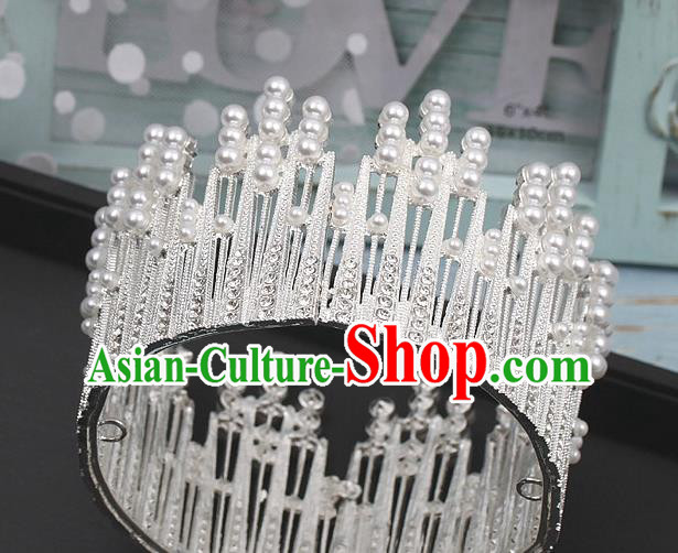 Top Bride Argent Royal Crown Wedding Princess Hair Clasp Elegant Hair Accessories Top Bride Argent Royal Crown Wedding Princess Hair Clasp Elegant Hair Accessories