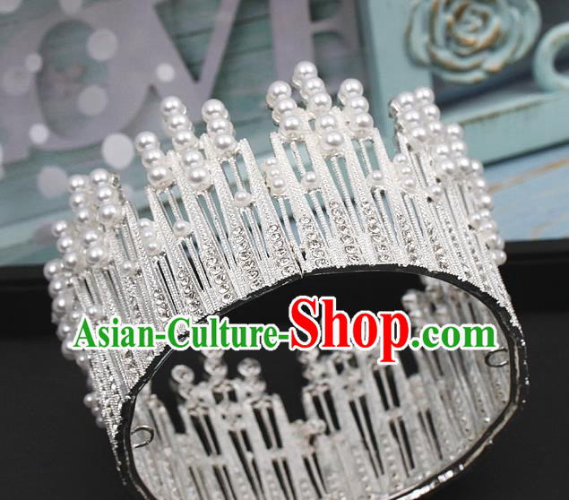 Top Bride Argent Royal Crown Wedding Princess Hair Clasp Elegant Hair Accessories Top Bride Argent Royal Crown Wedding Princess Hair Clasp Elegant Hair Accessories