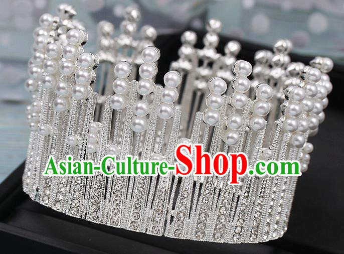 Top Bride Argent Royal Crown Wedding Princess Hair Clasp Elegant Hair Accessories Top Bride Argent Royal Crown Wedding Princess Hair Clasp Elegant Hair Accessories
