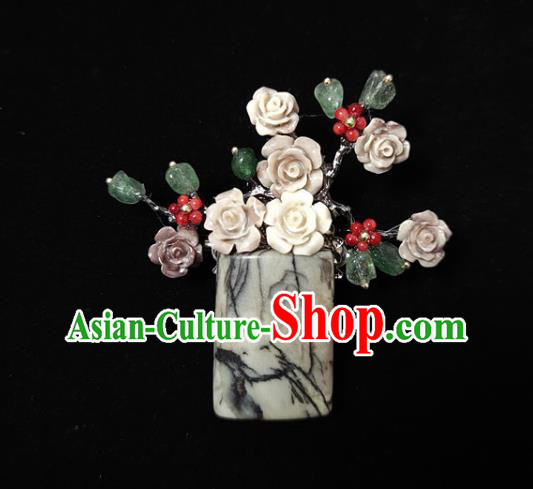 Handmade China Classical Cheongsam Breastpin Jewelry Flowers Brooch Accessories Handmade China Classical Cheongsam Breastpin Jewelry Flowers Brooch Accessories