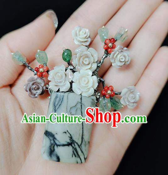 Handmade China Classical Cheongsam Breastpin Jewelry Flowers Brooch Accessories Handmade China Classical Cheongsam Breastpin Jewelry Flowers Brooch Accessories