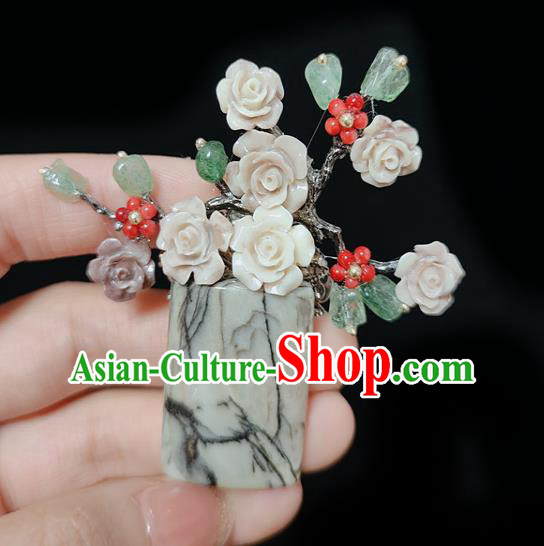 Handmade China Classical Cheongsam Breastpin Jewelry Flowers Brooch Accessories Handmade China Classical Cheongsam Breastpin Jewelry Flowers Brooch Accessories