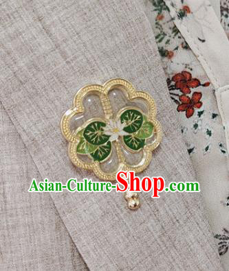 Handmade China Cheongsam Breastpin Classical Jewelry Lotus Brooch Accessories Handmade China Cheongsam Breastpin Classical Jewelry Lotus Brooch Accessories