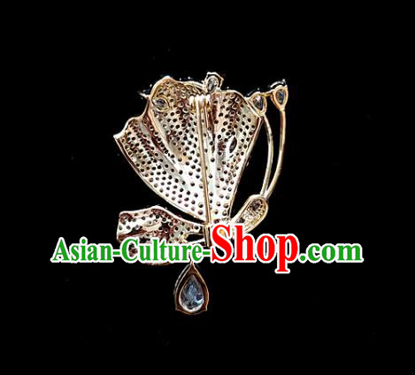 Top Grade Jewelry Accessories Handmade Crystal Butterfly Brooch Pink Zircon Breastpin Top Grade Jewelry Accessories Handmade Crystal Butterfly Brooch Pink Zircon Breastpin