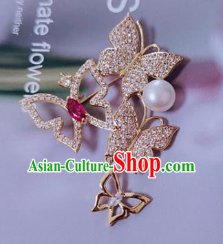 Top Jewelry Accessories Handmade Crystal Brooch Zircon Butterfly Breastpin Top Jewelry Accessories Handmade Crystal Brooch Zircon Butterfly Breastpin