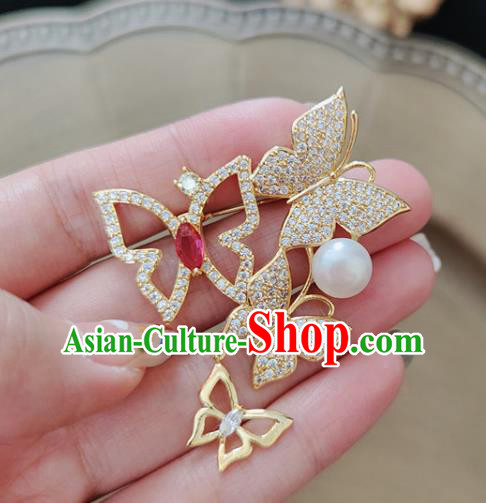 Top Jewelry Accessories Handmade Crystal Brooch Zircon Butterfly Breastpin Top Jewelry Accessories Handmade Crystal Brooch Zircon Butterfly Breastpin