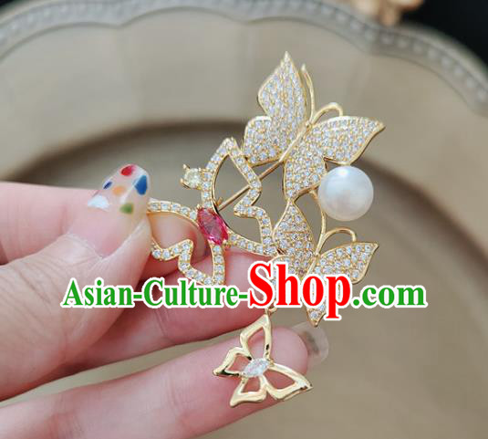 Top Jewelry Accessories Handmade Crystal Brooch Zircon Butterfly Breastpin Top Jewelry Accessories Handmade Crystal Brooch Zircon Butterfly Breastpin