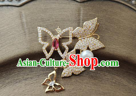 Top Jewelry Accessories Handmade Crystal Brooch Zircon Butterfly Breastpin Top Jewelry Accessories Handmade Crystal Brooch Zircon Butterfly Breastpin