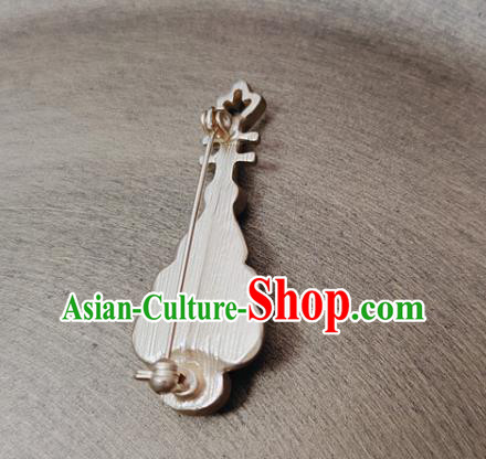 Top Golden Breastpin Handmade Lute Brooch Jewelry Accessories Top Golden Breastpin Handmade Lute Brooch Jewelry Accessories