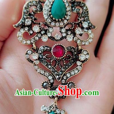 Top Jewelry Accessories Handmade Baroque Breastpin Crystal Brooch