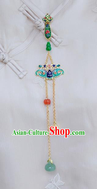 Handmade China Classical Cheongsam Cloisonne Bat Breastpin Jewelry Jade Gourd Brooch Pendant Accessories Handmade China Classical Cheongsam Cloisonne Bat Breastpin Jewelry Jade Gourd Brooch Pendant Accessories