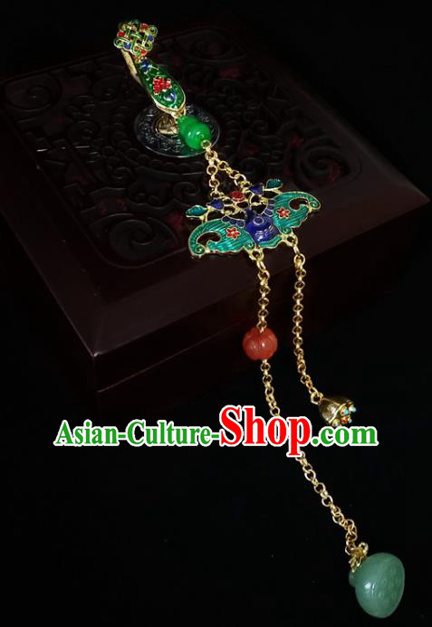 Handmade China Classical Cheongsam Cloisonne Bat Breastpin Jewelry Jade Gourd Brooch Pendant Accessories Handmade China Classical Cheongsam Cloisonne Bat Breastpin Jewelry Jade Gourd Brooch Pendant Accessories