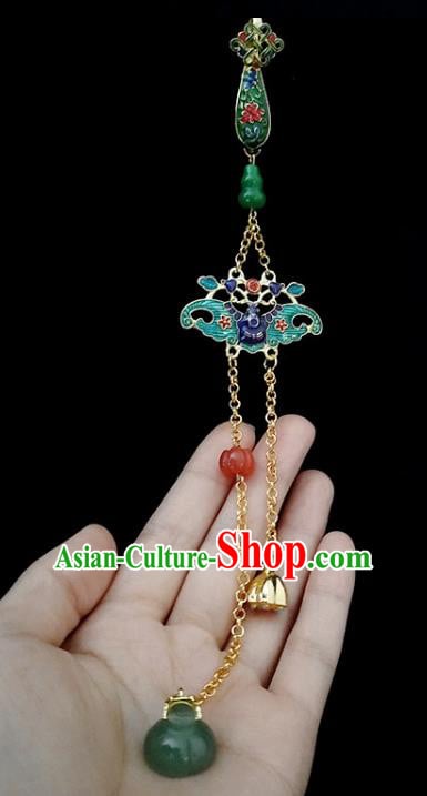 Handmade China Classical Cheongsam Cloisonne Bat Breastpin Jewelry Jade Gourd Brooch Pendant Accessories Handmade China Classical Cheongsam Cloisonne Bat Breastpin Jewelry Jade Gourd Brooch Pendant Accessories
