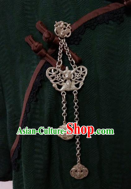 Handmade China Argent Bat Tassel Brooch Pendant Accessories Classical Cheongsam Breastpin Jewelry Handmade China Argent Bat Tassel Brooch Pendant Accessories Classical Cheongsam Breastpin Jewelry