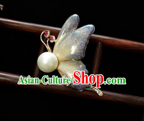 Top Baroque Blue Butterfly Brooch Court Jewelry Crystal Breastpin Accessories Top Baroque Blue Butterfly Brooch Court Jewelry Crystal Breastpin Accessories