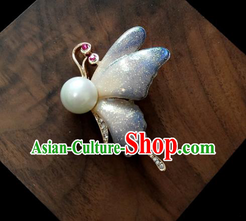 Top Baroque Blue Butterfly Brooch Court Jewelry Crystal Breastpin Accessories Top Baroque Blue Butterfly Brooch Court Jewelry Crystal Breastpin Accessories