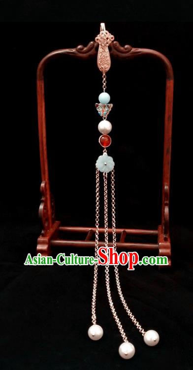 Handmade China Enamel Butterfly Tassel Brooch Pendant Accessories Classical Cheongsam Breastpin Jewelry Handmade China Enamel Butterfly Tassel Brooch Pendant Accessories Classical Cheongsam Breastpin Jewelry