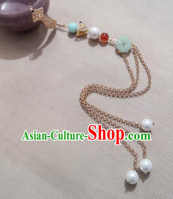 Handmade China Enamel Butterfly Tassel Brooch Pendant Accessories Classical Cheongsam Breastpin Jewelry Handmade China Enamel Butterfly Tassel Brooch Pendant Accessories Classical Cheongsam Breastpin Jewelry