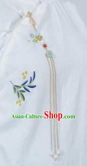 Handmade China Enamel Butterfly Tassel Brooch Pendant Accessories Classical Cheongsam Breastpin Jewelry Handmade China Enamel Butterfly Tassel Brooch Pendant Accessories Classical Cheongsam Breastpin Jewelry