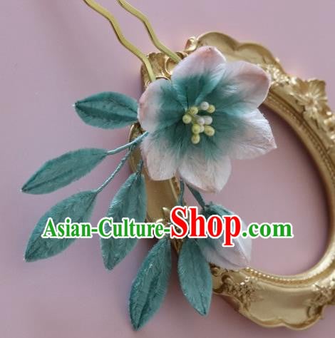 Handmade China Ancient Court Velvet Hairpin Traditional Hanfu Flower Hair Stick Hair Accessories Handmade China Ancient Court Velvet Hairpin Traditional Hanfu Flower Hair Stick Hair Accessories