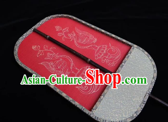 China Traditional Red Silk Palace Fan Hand Painting Fan Tang Dynasty Princess Fans China Traditional Red Silk Palace Fan Hand Painting Fan Tang Dynasty Princess Fans