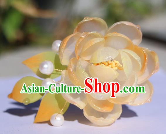 China Classical Hanfu Camellia Hairpin Traditional Ancient Imperial Consort Hair Comb China Classical Hanfu Camellia Hairpin Traditional Ancient Imperial Consort Hair Comb