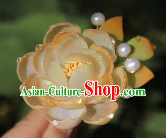 China Classical Hanfu Camellia Hairpin Traditional Ancient Imperial Consort Hair Comb China Classical Hanfu Camellia Hairpin Traditional Ancient Imperial Consort Hair Comb