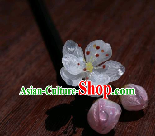 China Traditional Hanfu Wood Hair Stick Classical Plum Blossom Hairpin China Traditional Hanfu Wood Hair Stick Classical Plum Blossom Hairpin