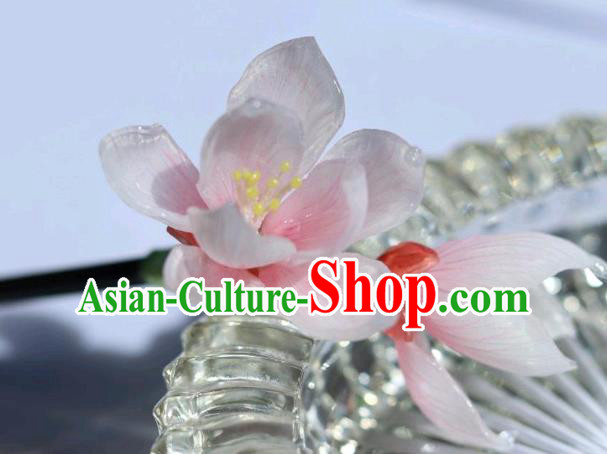 China Classical Hanfu Wood Hairpin Traditional Ancient Princess Mangnolia Hair Stick China Classical Hanfu Wood Hairpin Traditional Ancient Princess Mangnolia Hair Stick
