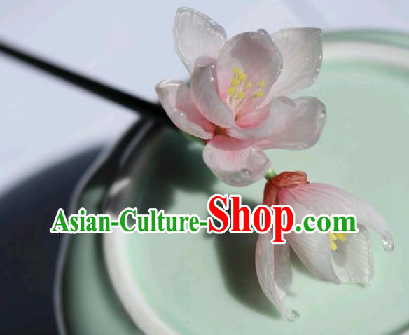 China Classical Hanfu Wood Hairpin Traditional Ancient Princess Mangnolia Hair Stick China Classical Hanfu Wood Hairpin Traditional Ancient Princess Mangnolia Hair Stick